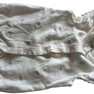 Little Me Pink and Green Floral Diaper Cover